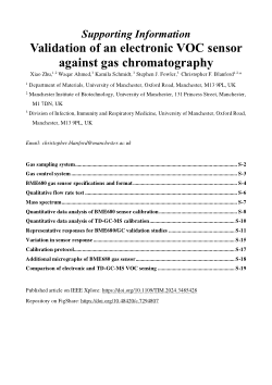 Data for Zhu et al. "Validation of an Electronic VOC Sensor Against Gas Chromatography–Mass Spectrometry"