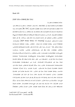 Galen: Simple Drugs in Syriac Book 8 [rtf]