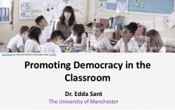 <b>Promoting Democracy in the Classroom</b>