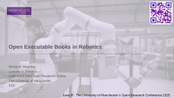 Executable Books in Robotics
