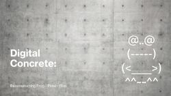 Digital Concrete: Reconstructing 'Frog, Pond, Plop'