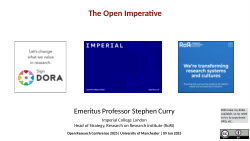 The Open Imperative