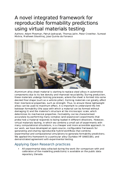 A novel integrated framework for reproducible formability predictions using virtual materials testing