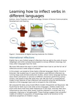 Learning how to inflect verbs in different languages