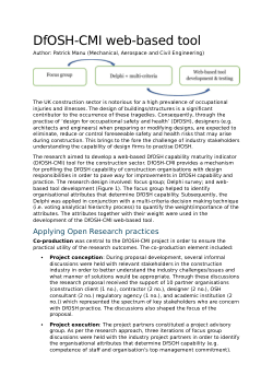 DfOSH-CMI web-based tool