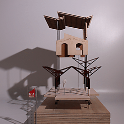 'Men in Sheds' 1:50 Scale Exploded Section Model