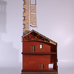 'Fun Palace' 1:50 Scale Tower Section model