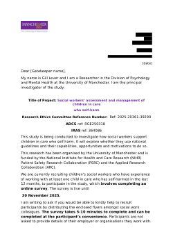 A mixed methods study to examine social workers' implementation of national guidelines with children in care who self-harm