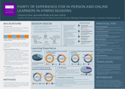Parity of Experience for In-Person and Online Learners in Hybrid Sessions