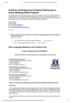 A Survey of Performance Criteria interrelationships in Green Building Projects