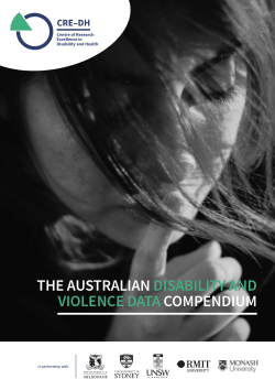 THE AUSTRALIAN DISABILITY AND VIOLENCE DATA COMPENDIUM