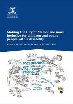 Making the City of Melbourne more inclusive for children and young people with a disability