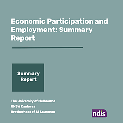 Economic participation and employment research for people with autism, cognitive and psychosocial disability