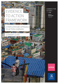 Evidence to Action (E2A) Framework: A Participatory Approach to Action Learning - Summary Guide