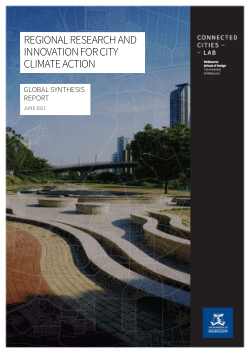 Regional Research and Innovation for City Climate Action: Global Synthesis Report