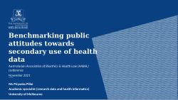 Benchmarking public attitudes towards secondary use of health data