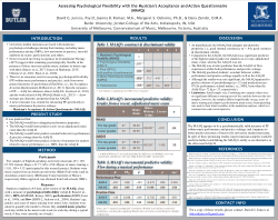 Assessing Psychological Flexibility with the Musician's Acceptance and Action Questionnaire (MAAQ)