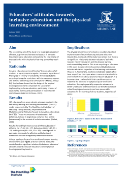 Educators’ attitudes towards inclusive education and the physical learning environment