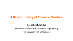 A Recent History of Chemical Warfare