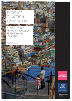 Evidence to action (E2A) framework: A participatory approach to action research learning