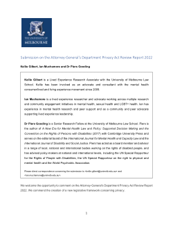 Submission on the Attorney-General's Department Privacy Act Review Report 2022: Exceptions for 'Socially Beneficial Content'