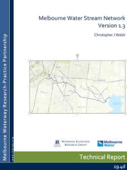 Melbourne Water stream network: user's manual. Version 1.3