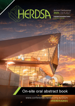 Zhao, N., & Stretton, T. (2024, 10 July). <i>What's my role? Implementation of professional development modules for academic roles.</i> Higher Education Research and Development Society of Australasia (HERDSA) Annual Conference 2024, Adelaide, Australia.
