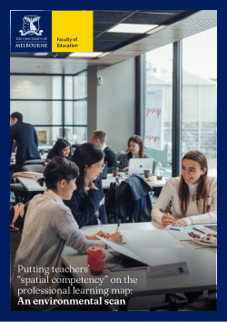 Putting teachers’ “spatial competency” on the professional learning map: An environmental scan