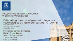 Estimating the cost of genomic diagnostic technologies using micro-costing: A Tutorial