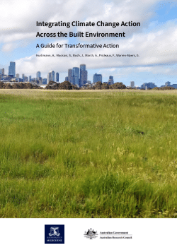 Integrating Climate Change Action Across the Built Environment: A Guide for Transformative Action