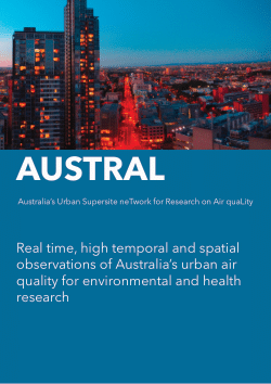 <b>AUSTRAL</b> - Australia’s Urban Supersite neTwork for Research on Air quaLity