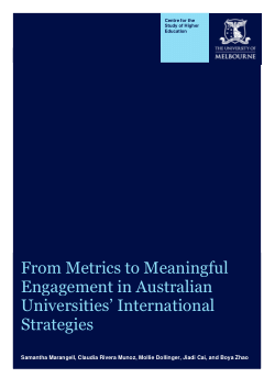 From Metrics to Meaningful Engagement in Australian Universities International Strategies