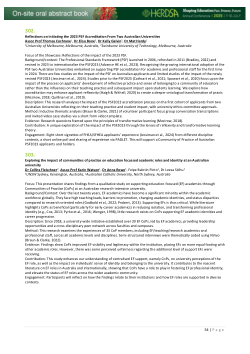 Reflections on Initiating the 2023 PSF Accreditation From Two Australian Universities