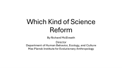 Which Kind of Science Reform discussion