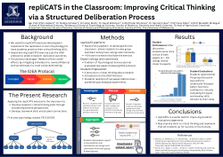 repliCATS in the Classroom: Improving Critical Thinking via a Structured Deliberation Process