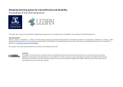 A sensory post-occupancy evaluation of purpose-built learning environments