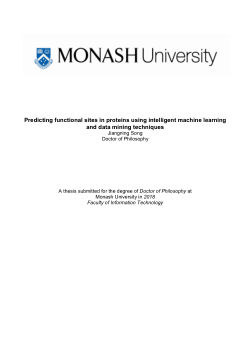 Predicting functional sites in proteins using intelligent machine learning and data mining techniques