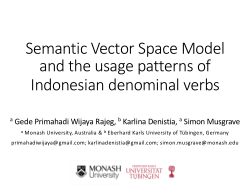 Semantic vector space model and the usage patterns of Indonesian denominal verbs with <i>meN-</i>, <i>meN- -kan</i>, and <i>meN- -i</i> affixes