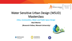 Water Sensitive Urban Design Workshop