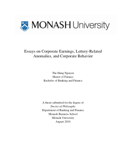 Health Essay Example Essays On Corporate Earnings Lotteryrelated Anomalies And Corporate Behavior Help Me Write A Literature Review also Thesis Generator For Essay Essays On Corporate Earnings Lotteryrelated Anomalies And Essay On Terrorism In English