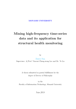 Mining high-frenquncy data and its application to structural health monitoring