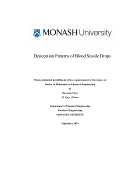 Desiccation Patterns of Blood Sessile Drops