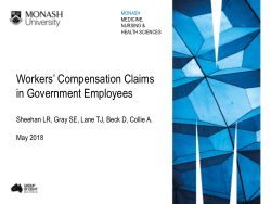 Workers' Compensation Claims in Government Employees