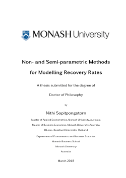 Non- and Semi-parametric Methods for Modelling Recovery Rates