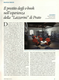 Il prestito degli e-book nell'esperienza della "Lazzerini" di Prato - Library Case Study