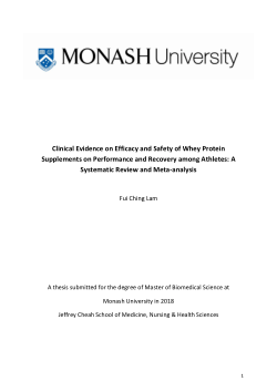 Clinical Evidence on Efficacy and Safety of Whey Protein Supplements on Performance and Recovery among Athletes: A Systematic Review and Meta-analysis