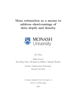 Mass estimation as a means to address shortcomings of data depth and density