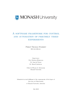 A software framework for control and automation of precisely timed experiments