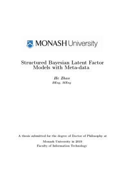 Structured Bayesian Latent Factor Models with Meta-data