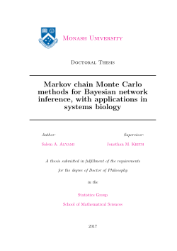Markov chain Monte Carlo methods for Bayesian network inference, with applications in systems biology